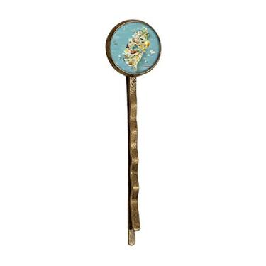 Imagem de Travel Taiwan Area China Art Deco Gift Fashion Retro Metal Hair Bobby Pin Headwear