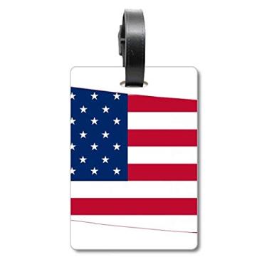 Imagem de Colorado America Mapa Estrelas Listras Bandeira Bolsa Etiqueta Bagagem Cartão de Bagagem Etiqueta Scutcheon Etiqueta
