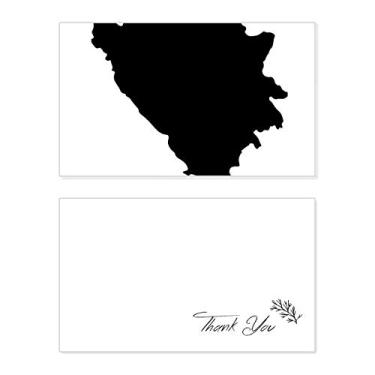 Imagem de Mapa da Bósnia e Herzegovina Country, Cartão de agradecimento de aniversário