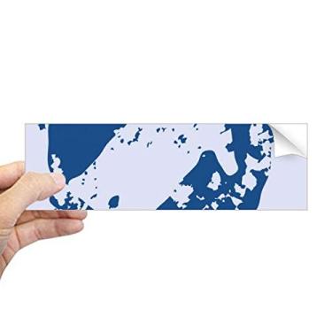 Imagem de DIYthinker Adesivo retangular de para-choque com design simples de flecha, estampa redonda, decalque de janela