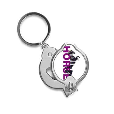 Imagem de Cortador de unhas de dedo para corte de cavalo, tesoura de aço inoxidável