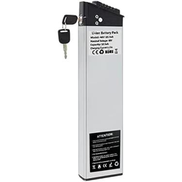 Imagem de Bateria Ebike Dobrável 48V 12Ah 13,6Ah Bateria De Bicicleta Elétrica Embutida Para Motor De 200-750W, Estojo À Prova D'água Para Baterias De Íon De Lítio Com Carregador De 2A, Proteção 15A/20A BMS