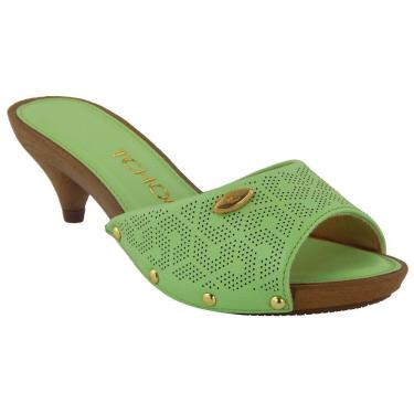 Imagem de Tamanco Tchocco Feminino Couro Soft  47208 Verde
