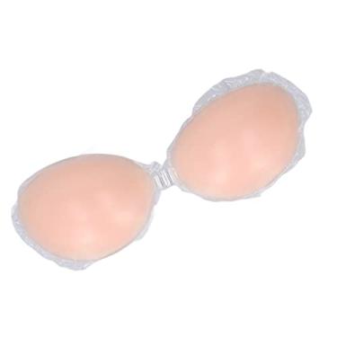 Imagem de Almofada de silicone para seios, capas de mamilo femininas reutilizáveis à prova d'água, para situações que precisam usar um vestido (copa B)