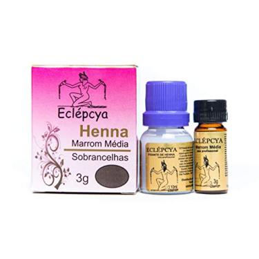 Imagem de Henna Sobrancelhas Eclépcya Marrom Média 3g