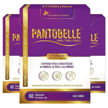 Imagem de KIT 3X Pantobelle hair skin & nails 60 cápsulas - Flora Nativa