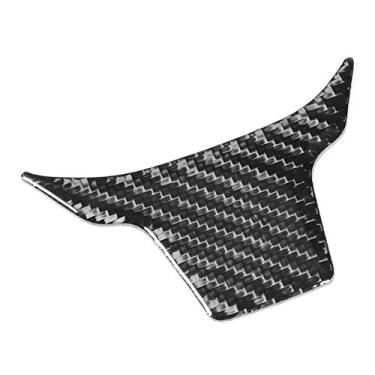 Imagem de Capa de acabamento do painel do volante do carro, adesivo de acabamento da moldura do painel do volante de fibra de carbono adequado para Civic 2019