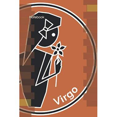 Imagem de Notebook: Virgo Zodiac Sign Notebook | 120 pages - lined | For astrology and horoscope fans. Notes, journal or diary for observing living together in the zodiac and ascendant.