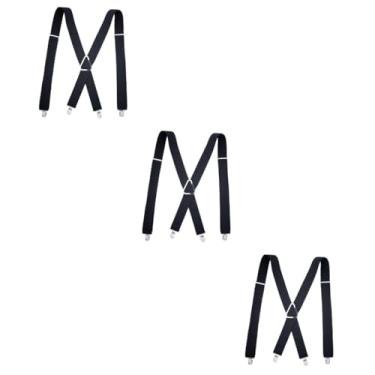 Imagem de 3 Pecas Suspender Suspensórios Masculinos Suspensórios Em Forma De x Calças Suspensórios Para Homens Alças De Calças Homens Macacão Cara