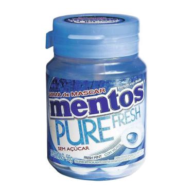 Imagem de Chiclete Mentos Pure Fresh Sabor Fresh Mint Sem Açúcar 28 Unidades