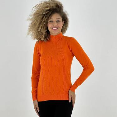 Imagem de Blusa de Lã Dunialin Gola Alta Manga Longa Feminina-Feminino