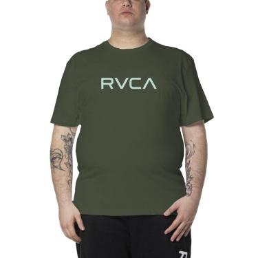 Imagem de Camiseta RVCA Big RVCA Colors Plus Size WT24 Verde Militar
