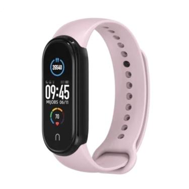 Imagem de Nandos-Store - Pulseira NSmart compatíveis com MI BAND 1/ MI BAND 2 / MI BAND 3 / MI BAND 4 / MI BAND 5 / MI BAND 6 / MI BAND 7 / MI BAND 8 (MI BAND 7, Lilás com Preto)