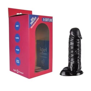 Imagem de PÊNIS 14,5X3,5 CM COR BEGE (PRETO)