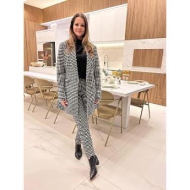 Imagem de CALÇA EM ALFAIATARIA TWEED SLIM XADREZ FEMININA-Feminino