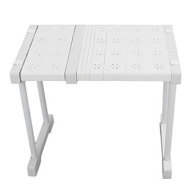 Imagem de Prateleira Divisória Expansível Fácil de Instalar para Armário, Rack de Armazenamento de Aço Carbono Conveniente para Armário, Armário (Comprimento 27‑38 cm/10,6‑15 pol.)