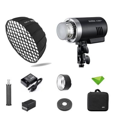 Imagem de GODOX AD300 Pro 300W TTL Flash + 65CM Softbox 2.4G 1/8000s HSS 2600mAh 0,01-1,5s Tempo de reciclagem 320 Full Power 12W Luz de modelagem bicolor para câmeras Canon Nikon Sony Fuji Olympus Panasonic