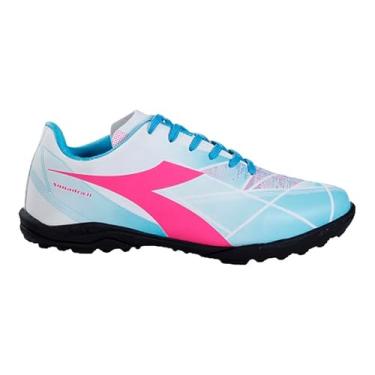 Imagem de Chuteira Diadora Society Squadra Ii Masculino Branco e Azul Original (Branco e Azul, BR, Adulto, Numérico, 39)