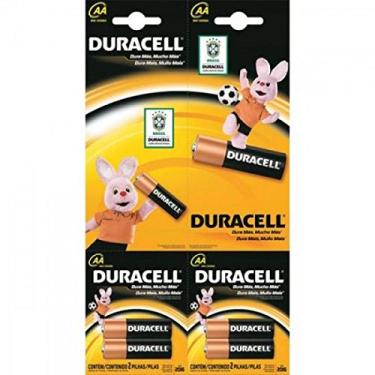 Imagem de Pilha Alcalina Pequena AA Cartela 6X2, Duracell 1007790, Cinza