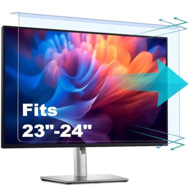 Imagem de Protetor de tela antiluz azul para proporção de tela de 23, 23,6, 23,8, 24 polegadas - 16:9 / 16:10, monitor de computador de mesa - painel de filtro bloqueador de suspensão, escudo de proteção ocular