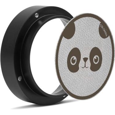 Imagem de Colomira Kit de acessórios de café expresso de 58 mm, funil de dosagem e conjunto de tela de disco, funil magnético de café, tela reutilizável de disco expresso de 58,5 mm, ferramentas de café