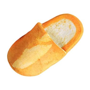 Imagem de oshhni de Pelúcia para Casa Outono Inverno de Chão Antiderrapantes de Confortáveis Sem Cadarço Simulação Pão Masculino, 39-42, Estilo a