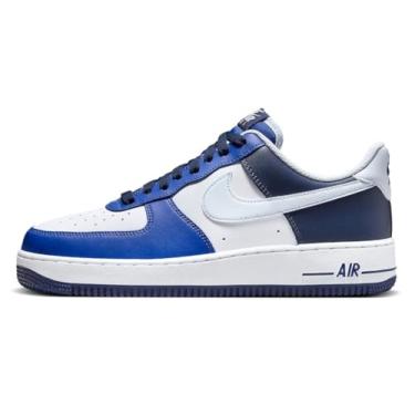 Imagem de Nike Tênis masculino Air Force 1 07 LV8 Fq8825, White Game Royal Midnight Navy Football Cinza, 46
