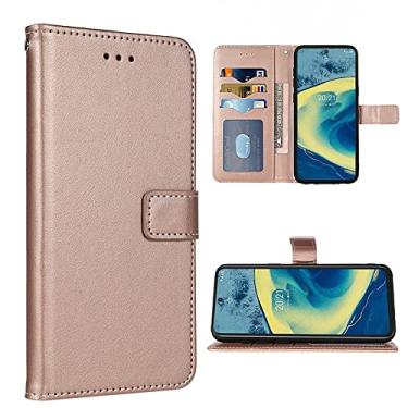 Imagem de FDCWTSH Capa carteira compatível com Nokia C01 Plus com alça de pulso e suporte de cartão dobrável de couro, acessórios para celular, capa de telefone de crédito para NokiaC01plus, mulheres, homens,