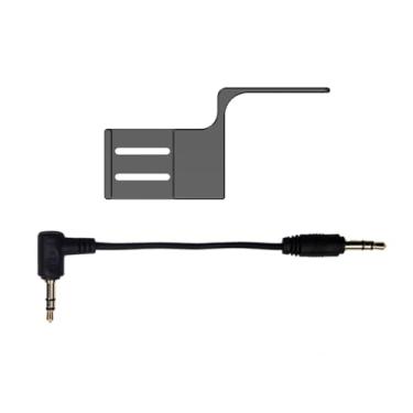 Imagem de Suporte de microfone expansível de alumínio com cabo de áudio para suporte de microfone Insta360 X4