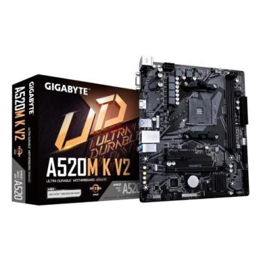 Imagem de Gigabyte A520M K V2 (AM4 - DDR4 5100 O.C) - Chipset AMD A520 - USB 3.2