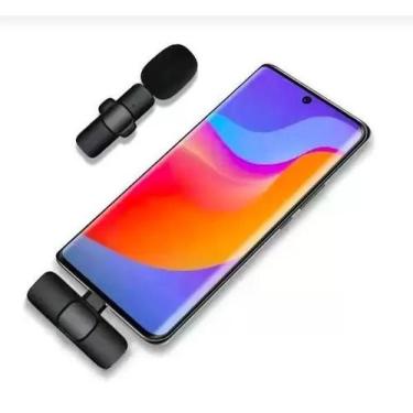 Imagem de Microfone De Lapela Condensador S/ Fio Ideal Para Podcasts - Wireless 