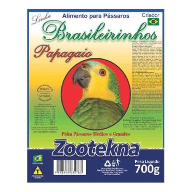 Imagem de Ração Zootekna Brasileirinhos para Papagaios - 700g