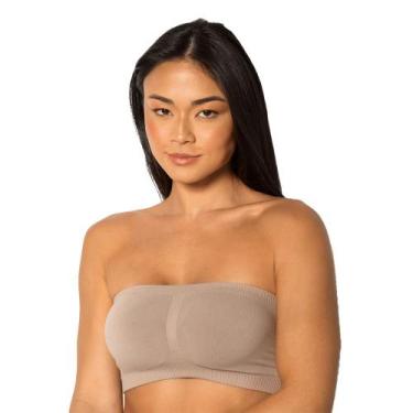 Imagem de Sutiã Top Faixa Trifil Com Bojo Removível sem alça, Nude, G