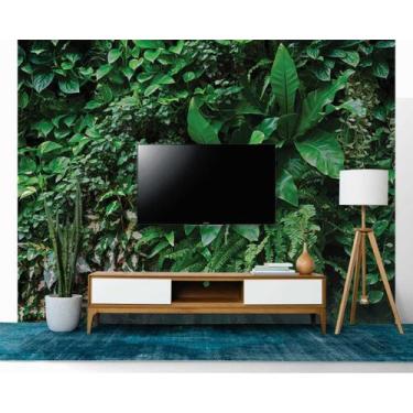 Imagem de Papel de Parede 3D Painel 3,5M Folhas Jiboia Dolar Vivo Adesivo realis