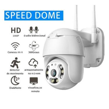 Imagem de Câmera Speed Dome Wi-Fi Full HD 2MB Auto Tracking 360 Áudio Onvif