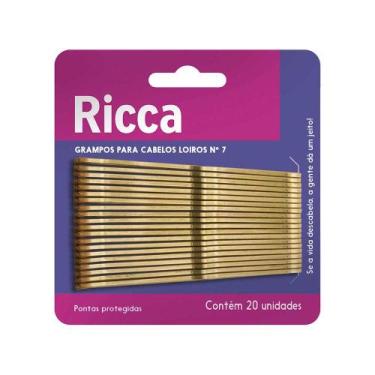 Imagem de Ricca Grampo Para Cabelo Loiro Nº 7, 1Un