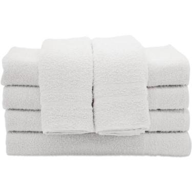 Imagem de Kit 12 Toalhas de Rosto Para Salão - Linha Profissional - 45x80cm - Pr