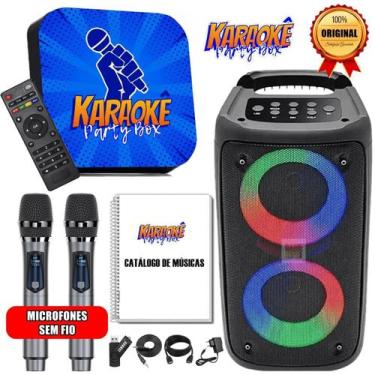 Imagem de Karaoke Party Box +De 2000 Musicas + 2 Microfones Sem Fio + - Karaokê 