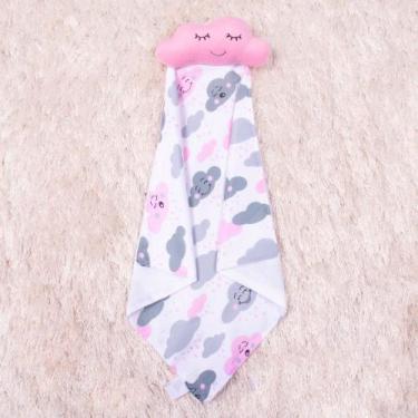 Imagem de Naninha Bebê Safari Bichinhos Fofos de Pelúcia Com Prendedor de Chupet