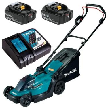 Imagem de Cortador De Grama 2 Baterias 18v 5ah Dlm330z Makita Com Carregador Ráp