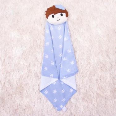 Imagem de Naninha Bebê Safari Bichinhos Fofos de Pelúcia Com Prendedor de Chupet