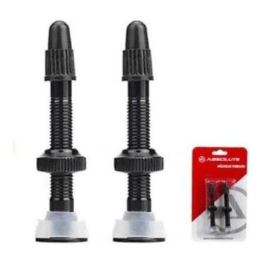 Imagem de Valvulas Tubeless Absolute 48mm Presta Bico Fino O Par