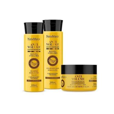 Imagem de Kit AntiVolume Shampoo + Condicionador + Máscara NatuMaxx