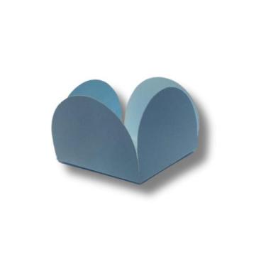 Imagem de 1.000 Forminhas 4 Pétalas Cor Azul bebê P/ Doces Gourmets Brigadeiros 