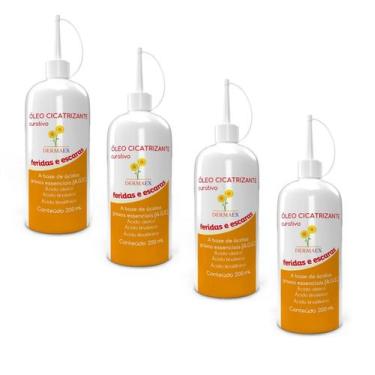 Imagem de Kit 4 Óleo De Girassol Cicatrizante 200ml - Dermaex - Nutriex