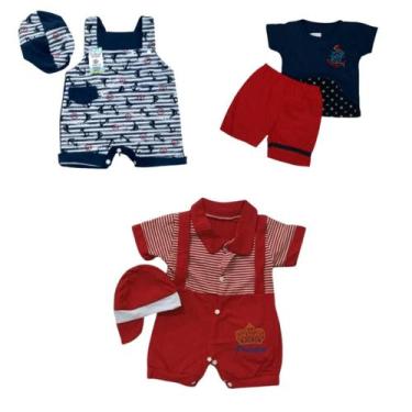 Imagem de 3 Macacão para Bebê Menino - Duda Shop