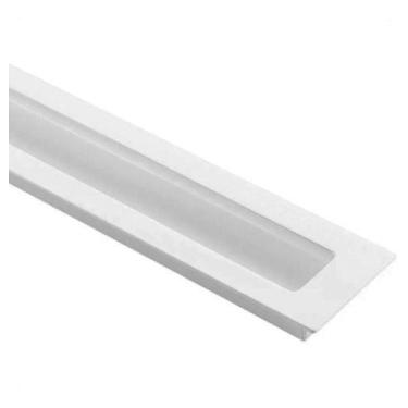 Imagem de Kit 2 Puxadores Porta Armário Concha De Embutir Aço 12cm - DECORPLACE,