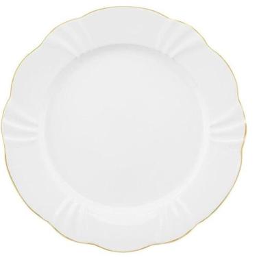 Imagem de Jogo Pratos para Sobremesa 23cm 6un Soleil Vitória Fio Dourado Oxford