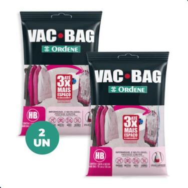 Imagem de Kit 2 Sacos a Vácuo Organizador Hang Bag com Gancho Vac Bag - Ordene