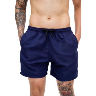 Imagem de Short Mauricinho Masculino Bermuda Tactel Academia Treino - TMG, Azul 